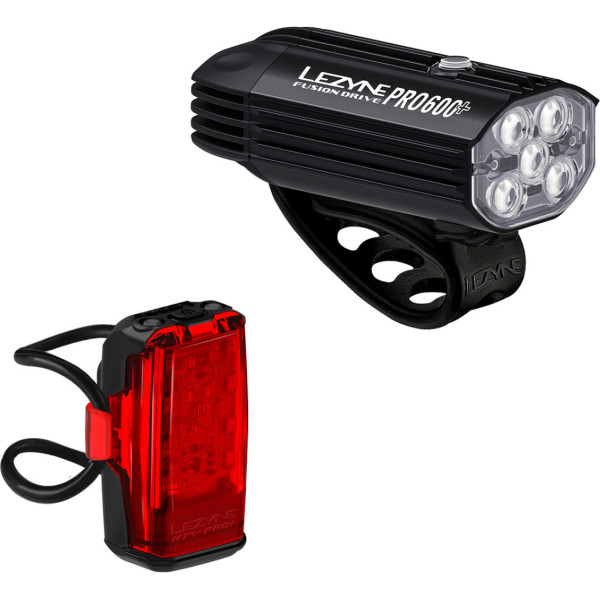 Lezyne Fusion Drive Pro 600+ / KTV Drive Pro+ žibintų komplektas
