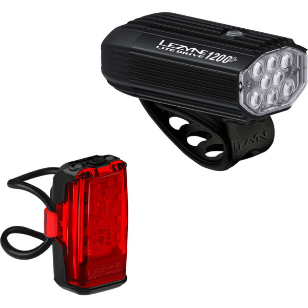 Lezyne LED Pair Lite Drive 1200+ / KTV Drive Pro+ žibintų komplektas