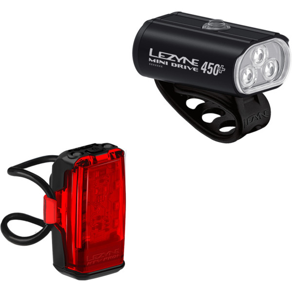 Lezyne Mini Drive 450+ / KTV Drive Pro+ žibintų komplektas