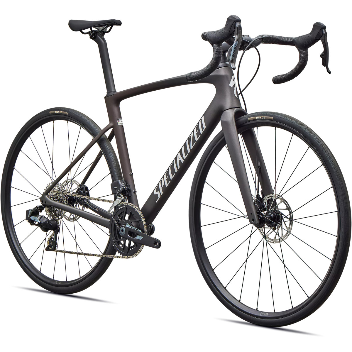 Specialized Roubaix SL8 Comp plento dviratis | Satin Warm Smoke Metallic - Dolomite Metallic