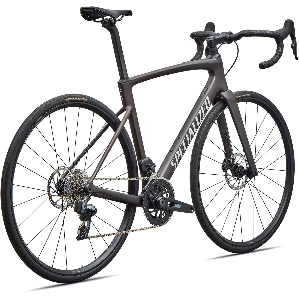 Specialized Roubaix SL8 Comp plento dviratis | Satin Warm Smoke Metallic - Dolomite Metallic