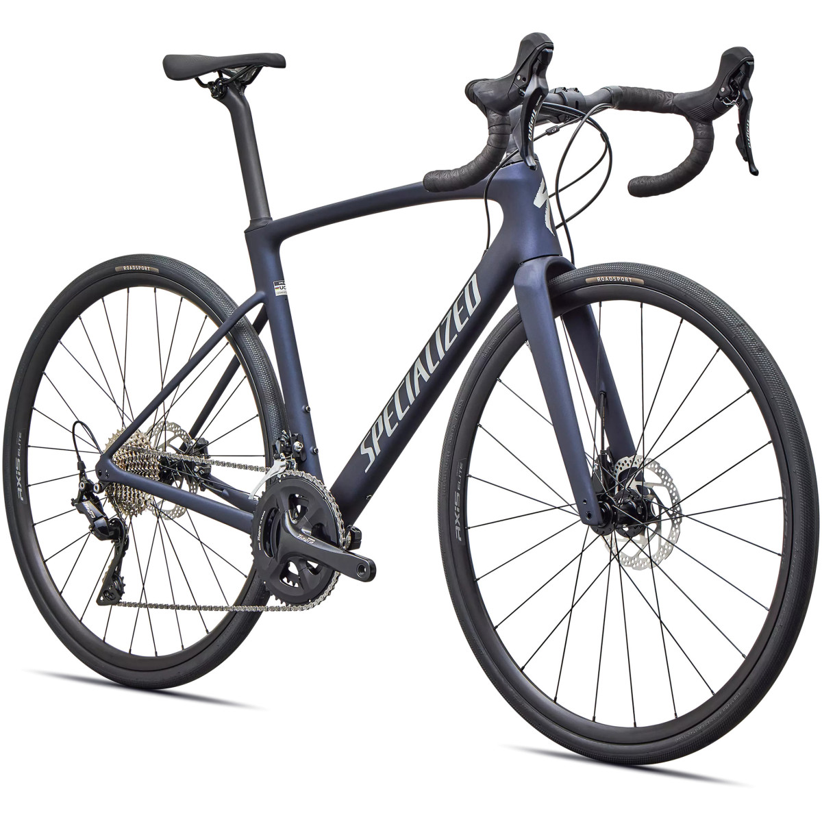 Specialized Roubaix SL8 Road Bike | Satin Deep Marine Metallic - Shadow Silver