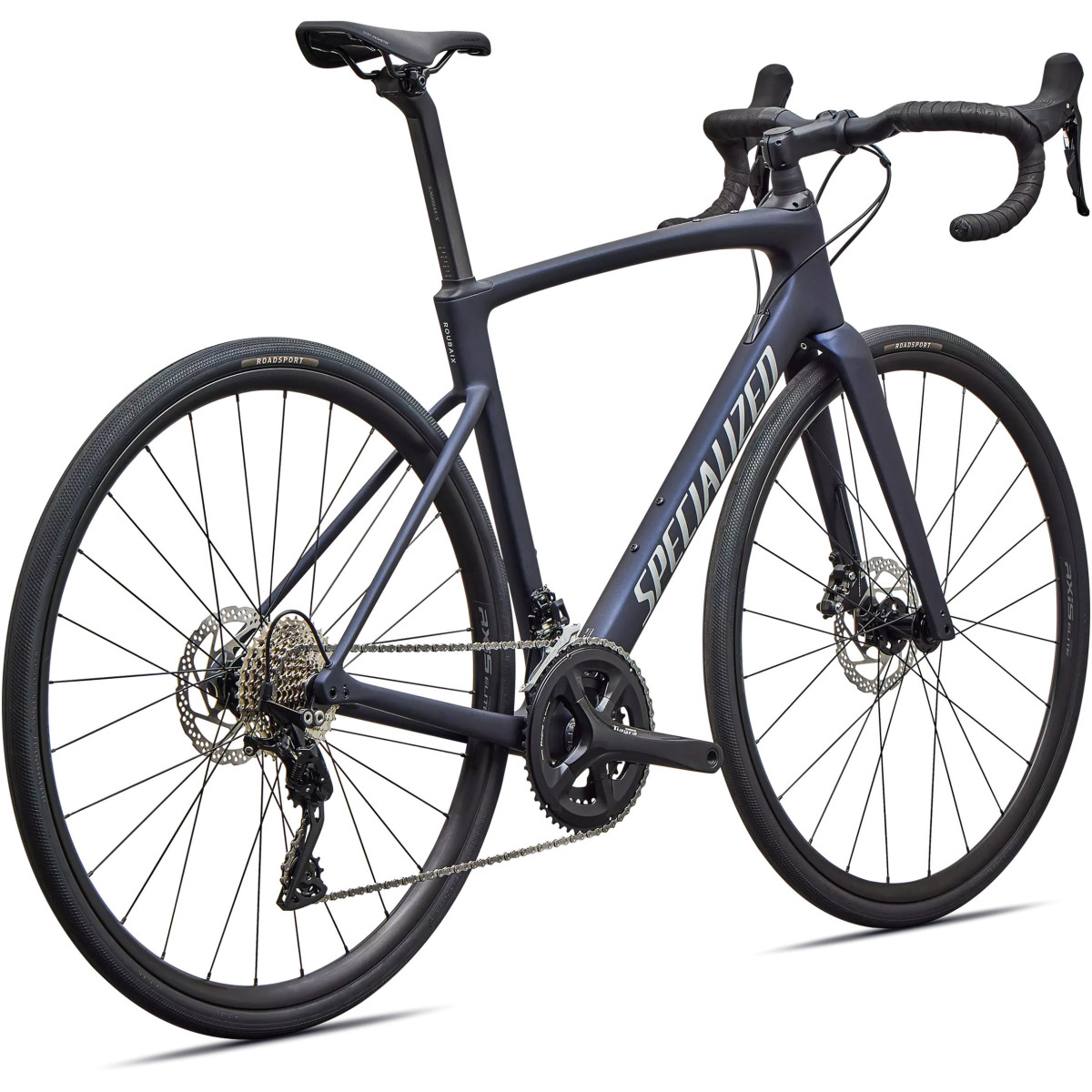 Specialized Roubaix SL8 Road Bike | Satin Deep Marine Metallic - Shadow Silver