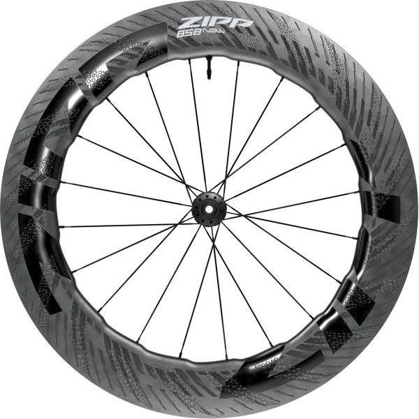 Zipp 858 NSW Tubeless Disc Brake priekinis ratas Zipp 858 NSW Tubeless Disc Brake priekinis ratas