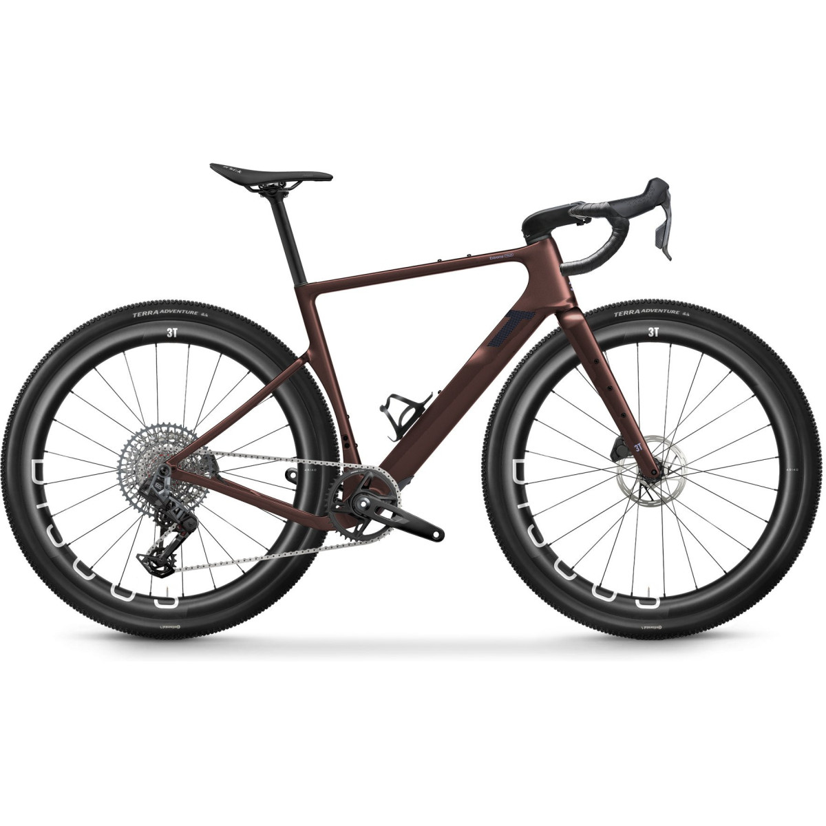 3T Extrema Italia gravel dviratis | SRAM Rival E1/GX Eagle AXS 1X12 | DISCUS 45|40 | Ramato Brown