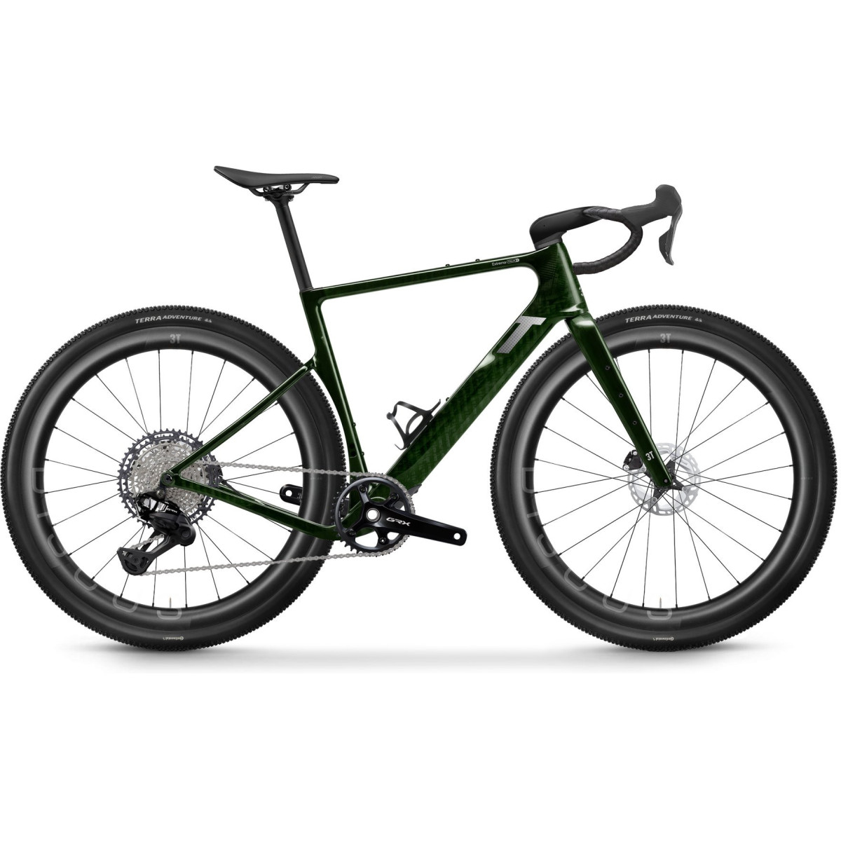 3T Extrema Italia X gravel dviratis | Shimano GRX Di2 1X12 | DISCUS 45|40 | Ink Green
