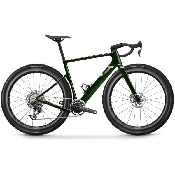 3T Extrema Italia X Gravel Bike | SRAM Red E1/XX SL AXS 1X12 | Discus 45|40 LTD | Ink Green