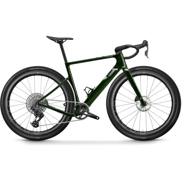 3T Extrema Italia X Gravel Bike | SRAM Rival E1/GX Eagle AXS 1X12 | DISCUS 45|40 | Ink Green