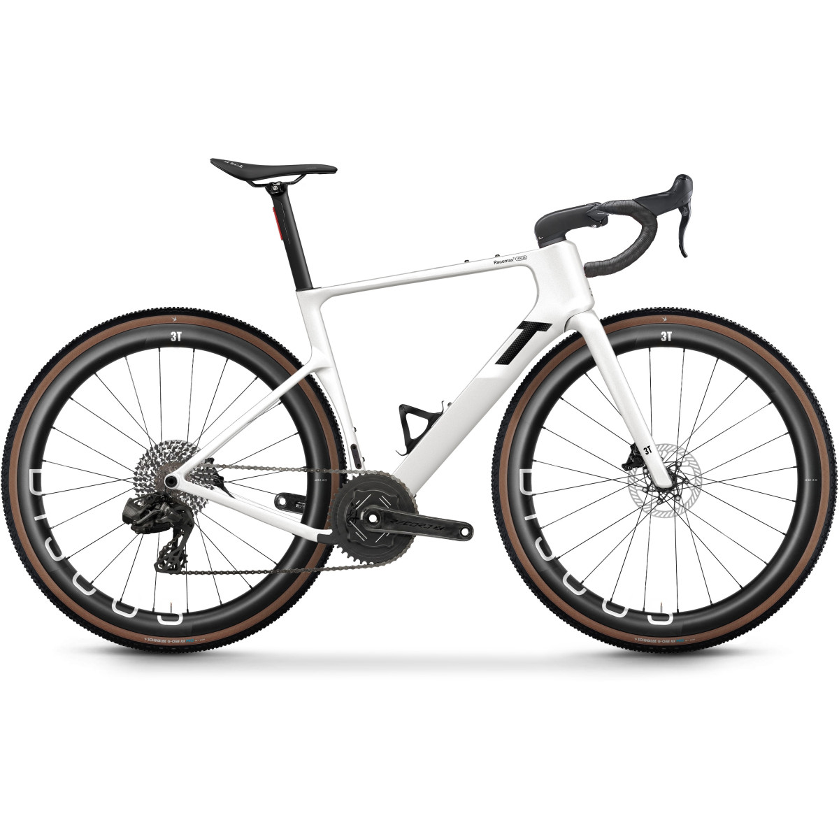 3T Racemax 2 Italia gravel dviratis | Campagnolo Record X 1x13 | Discus 45I40 | Perla White