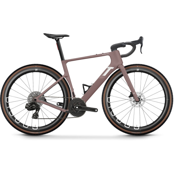3T Racemax 2 Italia gravel dviratis | Campagnolo Record X 1x13 | Discus 45I40 | Seta Rose 3T Racemax 2 Italia gravel dviratis | Campagnolo Record X 1x13 | Discus 45I40 | Seta Rose