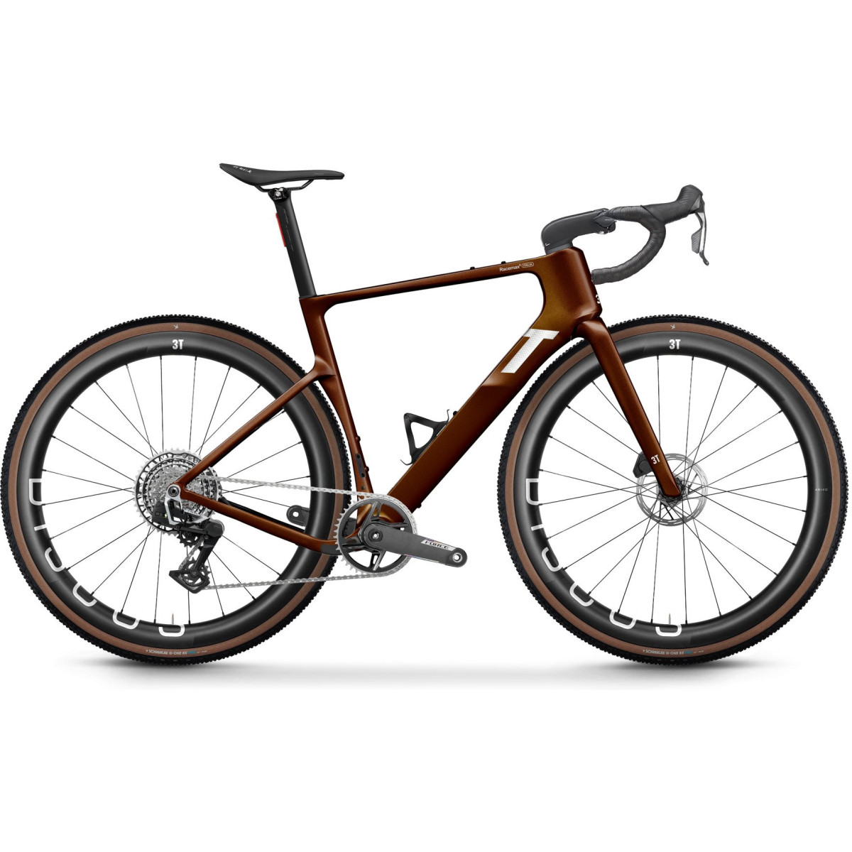 3T Racemax 2 Italia gravel dviratis | SRAM Force XPLR AXS 1x13 | Discus 45I40 | Brunito Brown