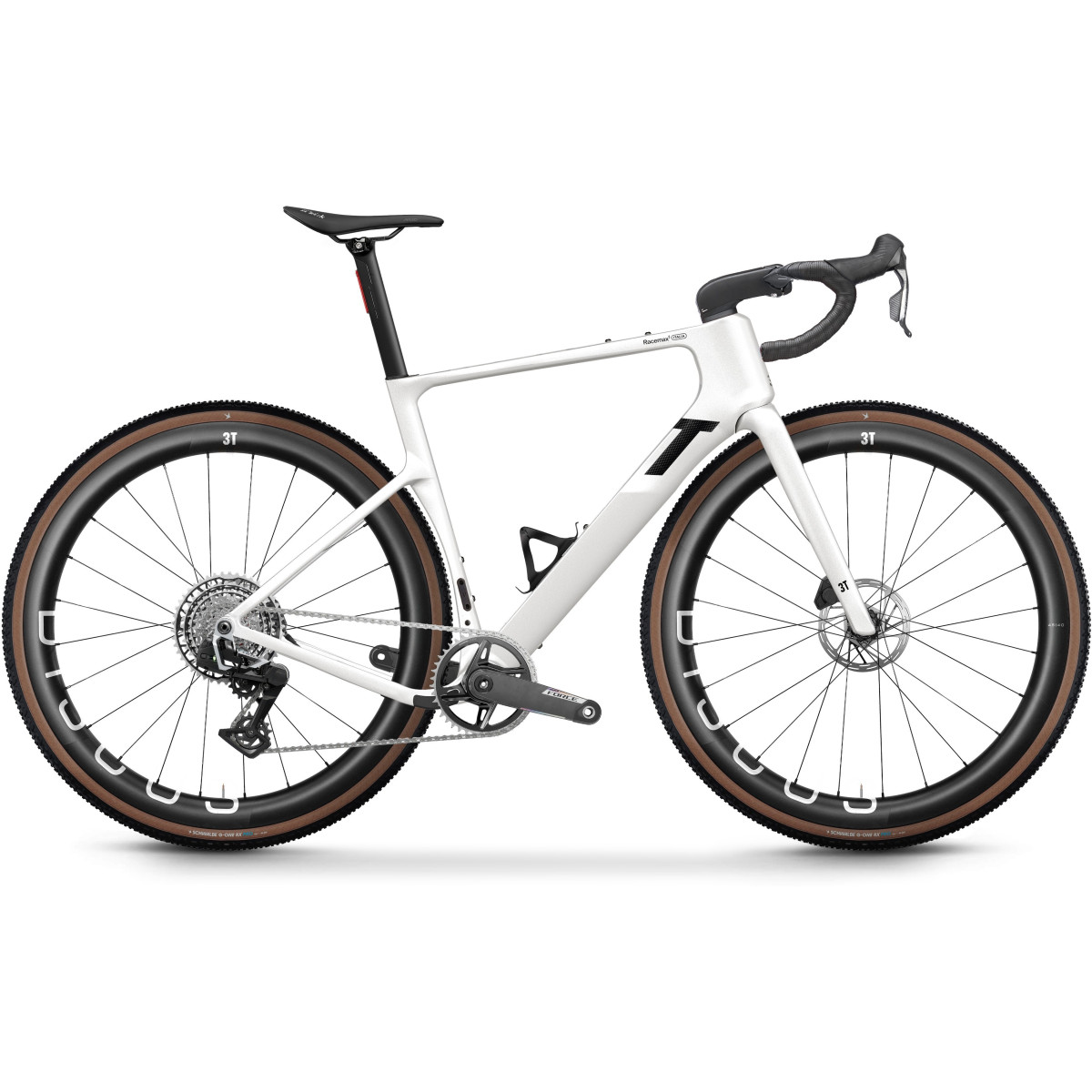 3T Racemax 2 Italia gravel dviratis | SRAM Force XPLR AXS 1x13 | Discus 45I40 | Perla White