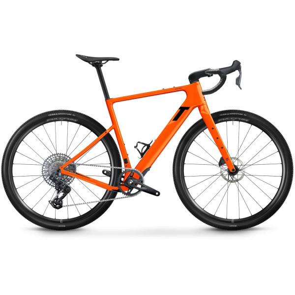 3T Ultra 2 Italia Gravel Bike | SRAM Rival E1 / GX Eagle Transmission AXS 1x12 | Arancio Orange