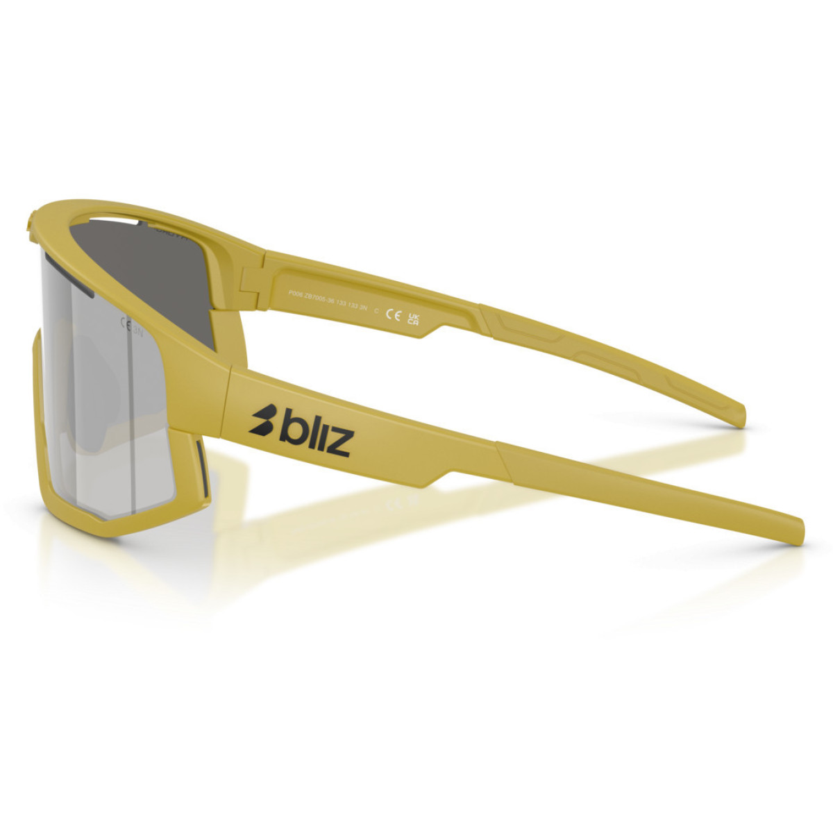 BLIZ Fusion akiniai | Matte Amber Green - Smoke Silver Mirror