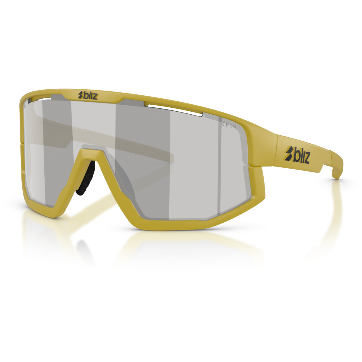 BLIZ Fusion akiniai | Matte Amber Green - Smoke Silver Mirror