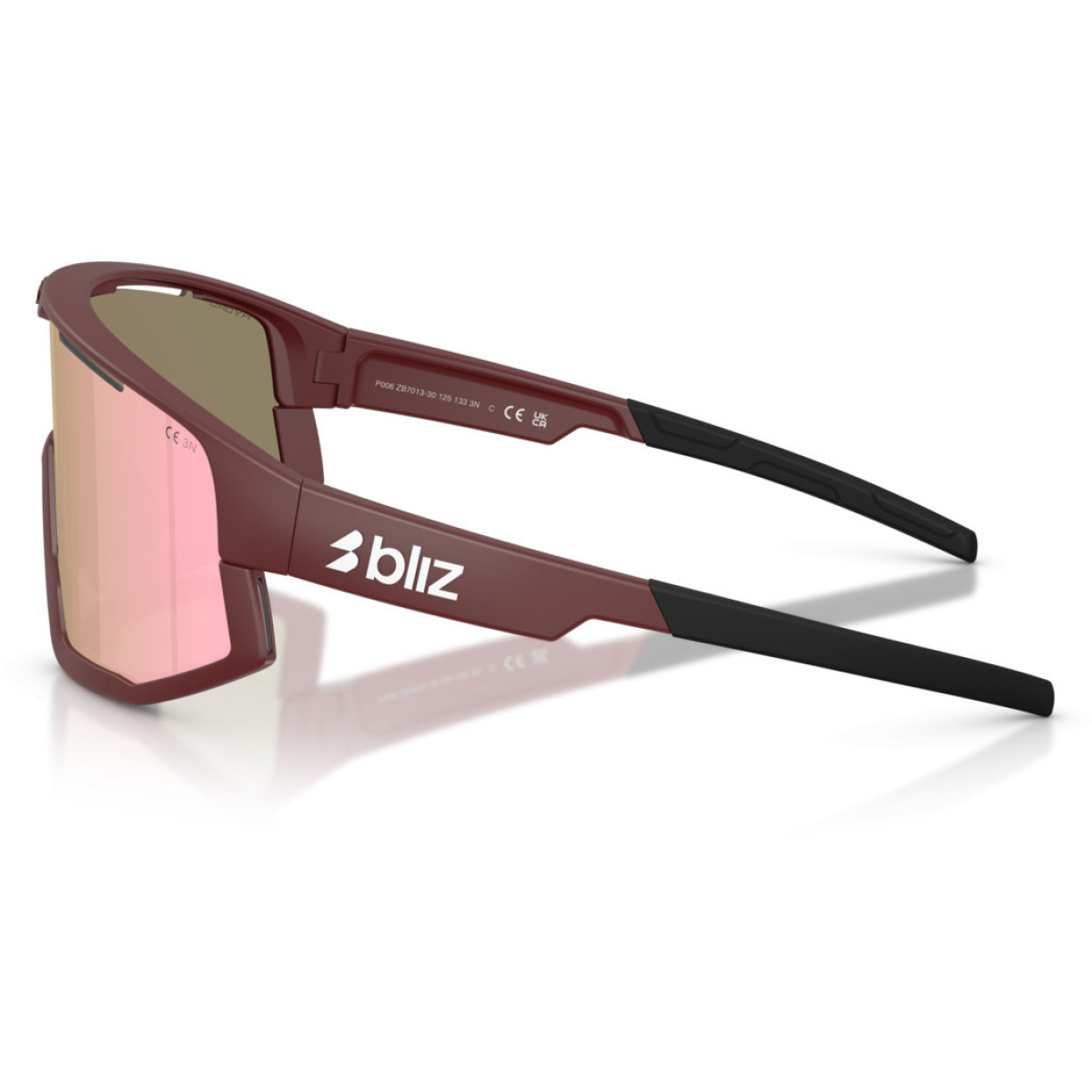 BLIZ Fusion Small akiniai | Matte Burgundy - Brown Rose Multicolour