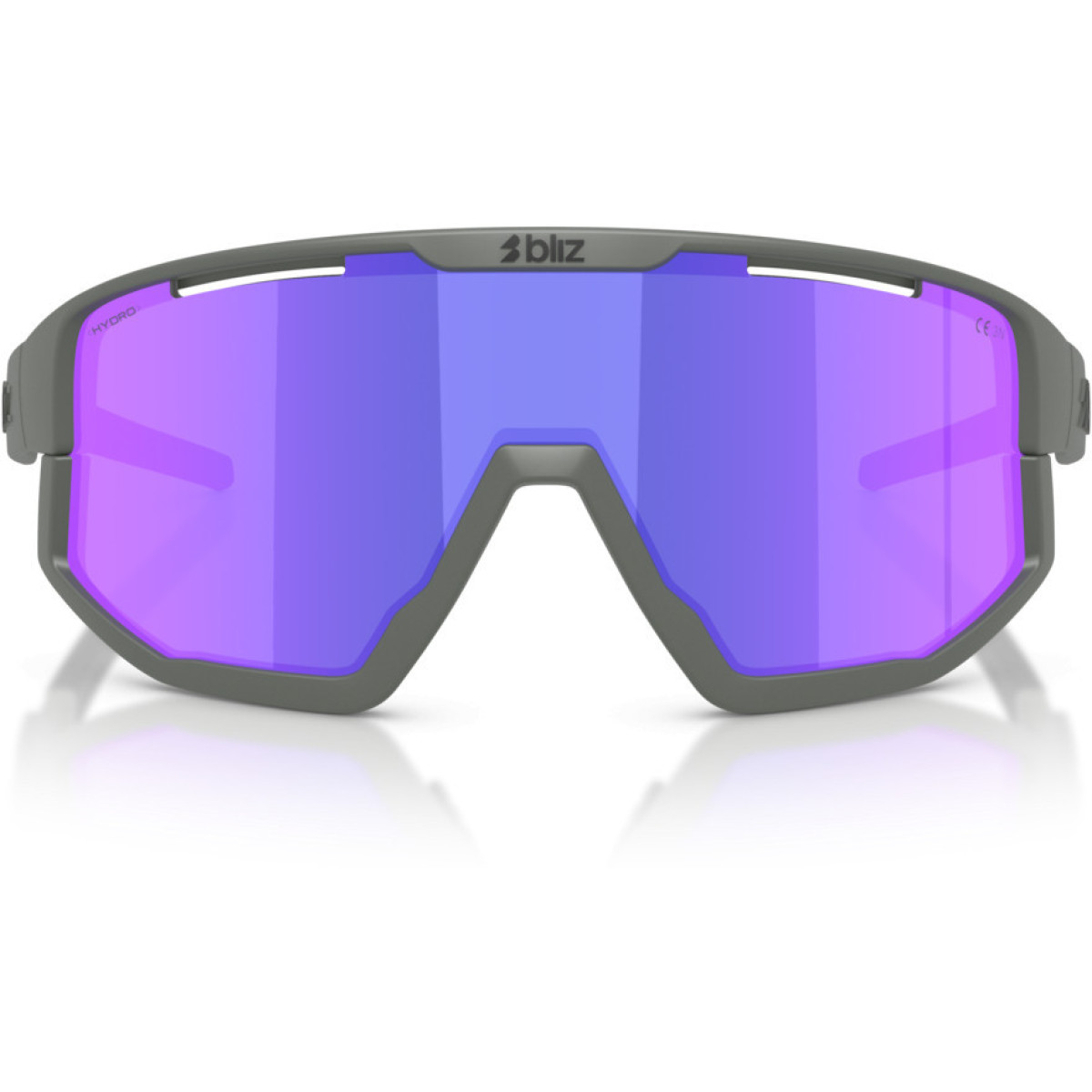 BLIZ Fusion Small akiniai | Matte Grey - Smoke Purple