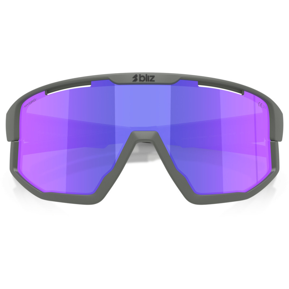 BLIZ Fusion Small akiniai | Matte Grey - Smoke Purple