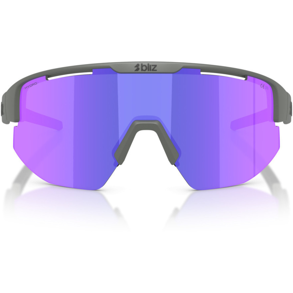 BLIZ Matrix akiniai | Matte Grey - Smoke Purple