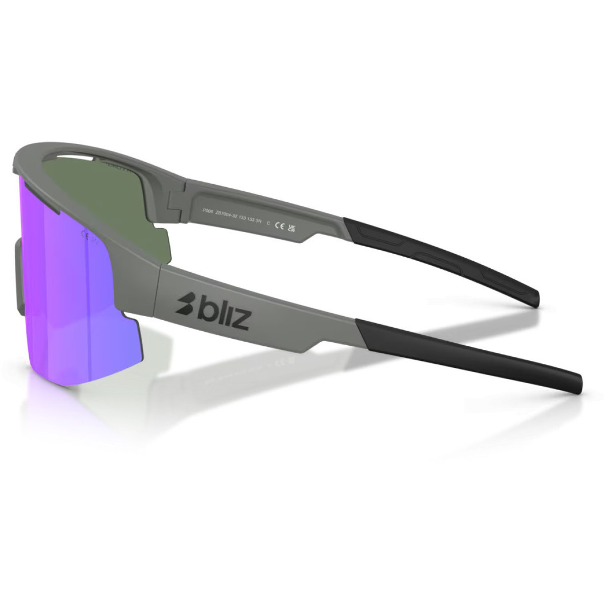 BLIZ Matrix akiniai | Matte Grey - Smoke Purple