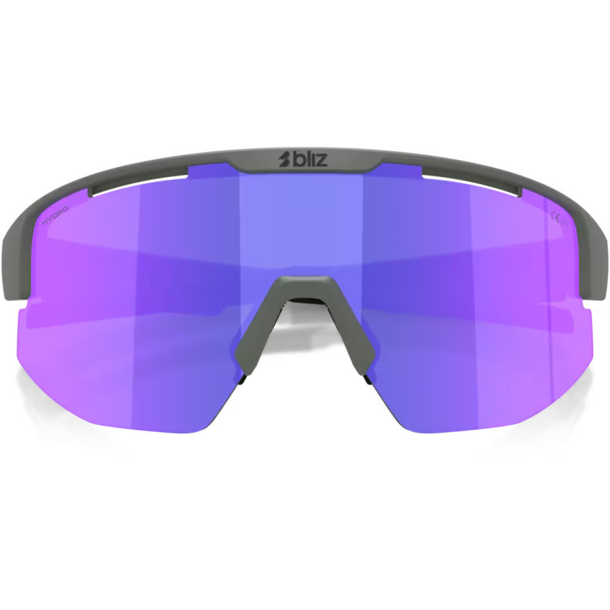 BLIZ Matrix Small akiniai | Matte Grey - Smoke Purple