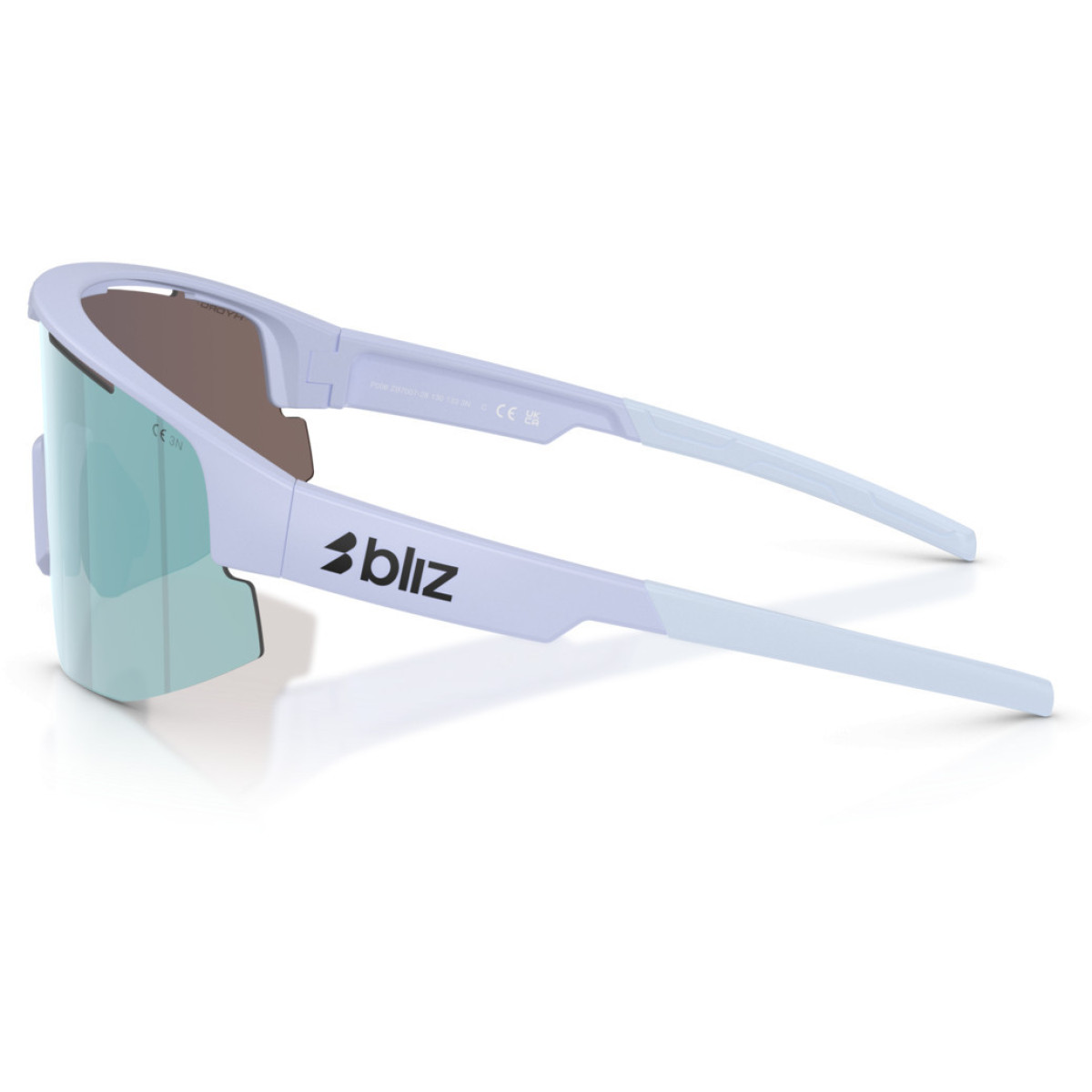 BLIZ Matrix Small akiniai | Matte Lavender - Smoke Ice Blue