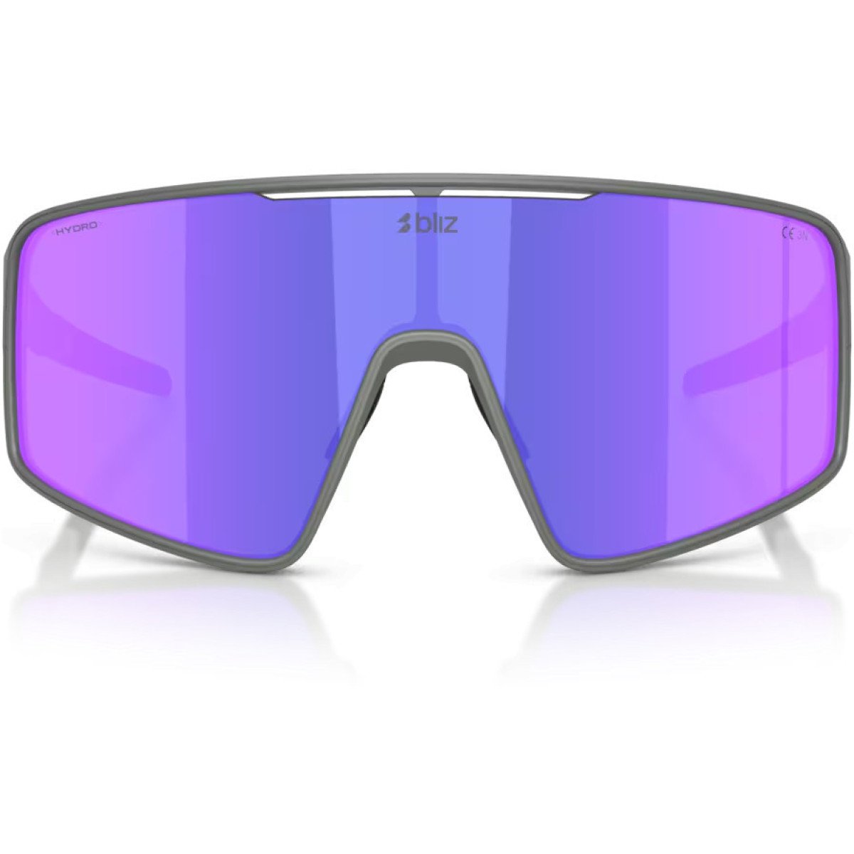 BLIZ P001 akiniai | Matte Grey - Smoke Purple