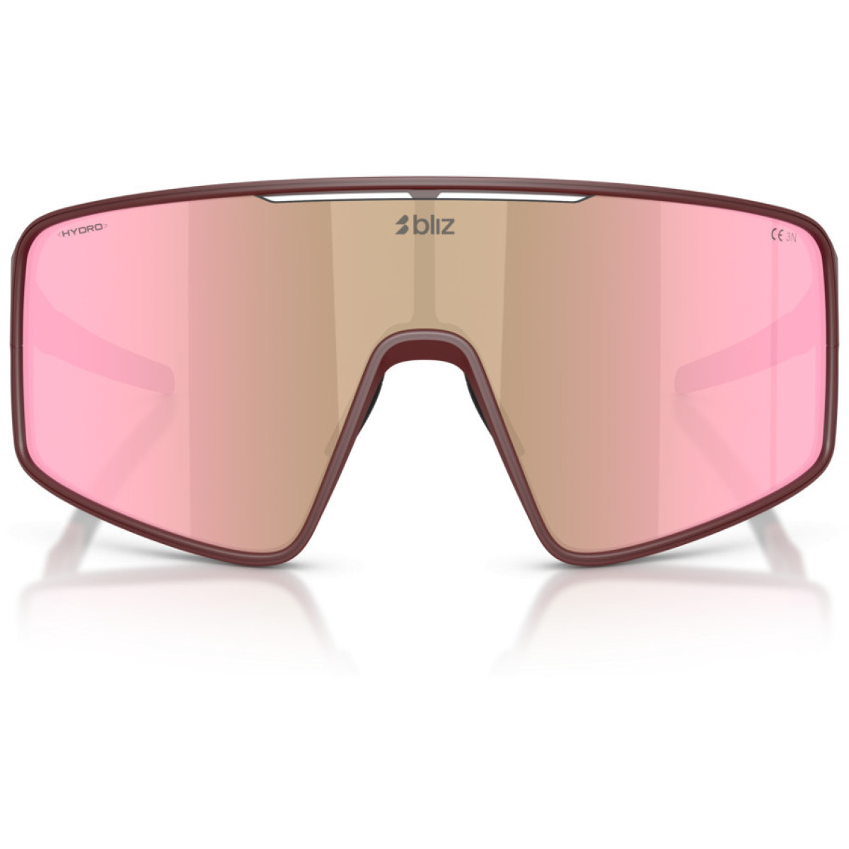 BLIZ P001 Small akiniai | Matte Burgundy - Brown Rose Multicolour