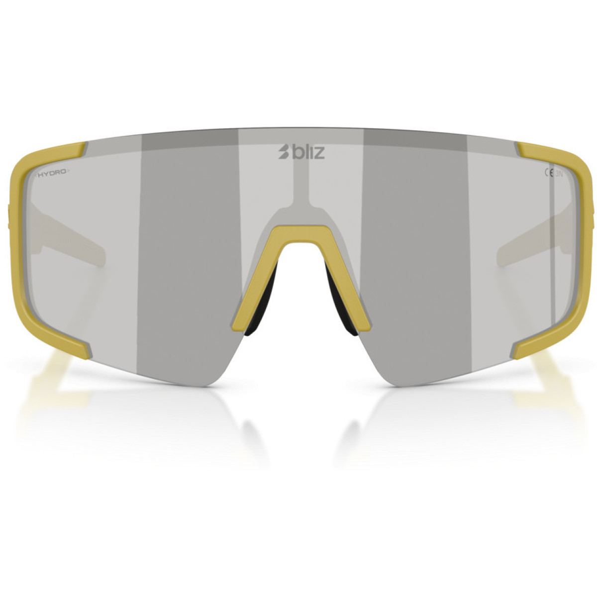 BLIZ P003 akiniai | Matte Amber Green - Smoke Silver Mirror
