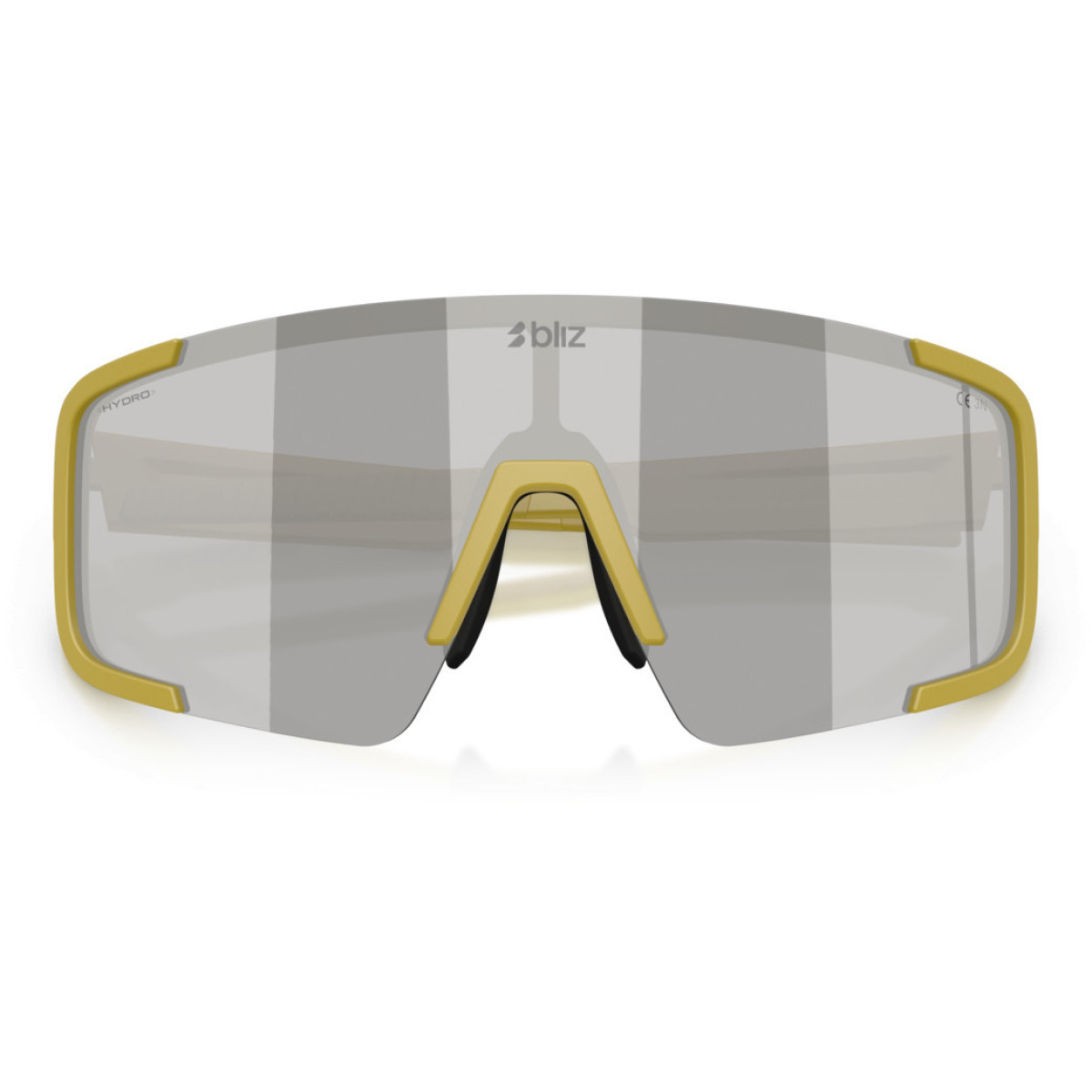 BLIZ P003 akiniai | Matte Amber Green - Smoke Silver Mirror