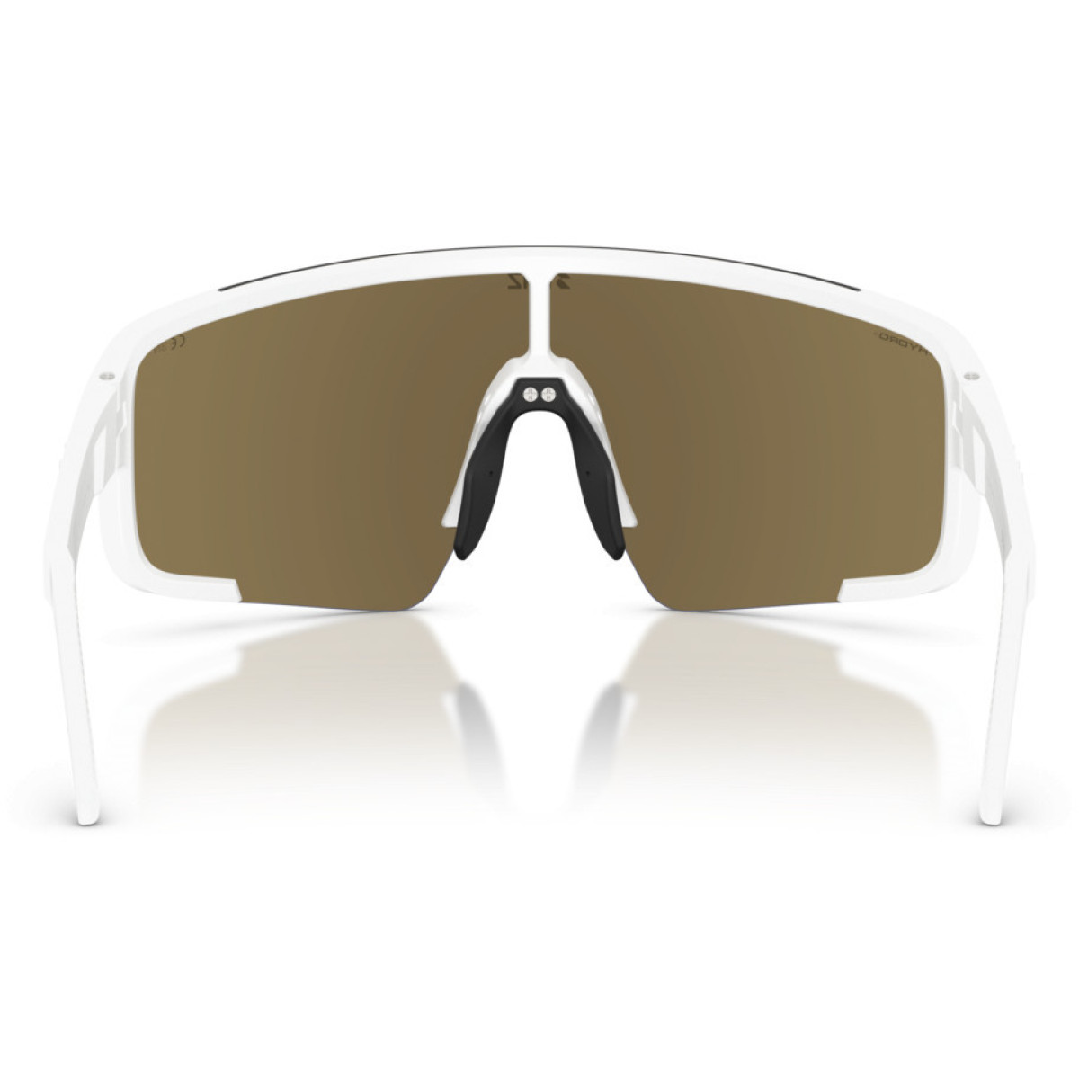 BLIZ P003 Small akiniai | Matte White - Smoke Blue Multicolour