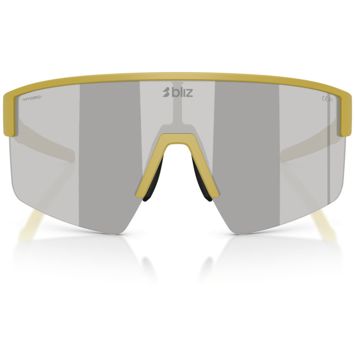 BLIZ P004 akiniai | Matte Amber Green - Smoke Silver Mirror