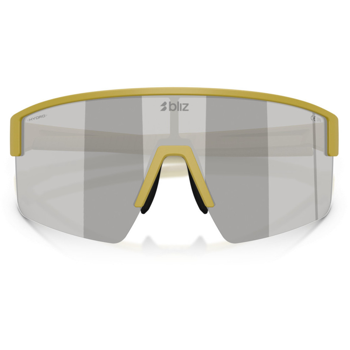 BLIZ P004 akiniai | Matte Amber Green - Smoke Silver Mirror