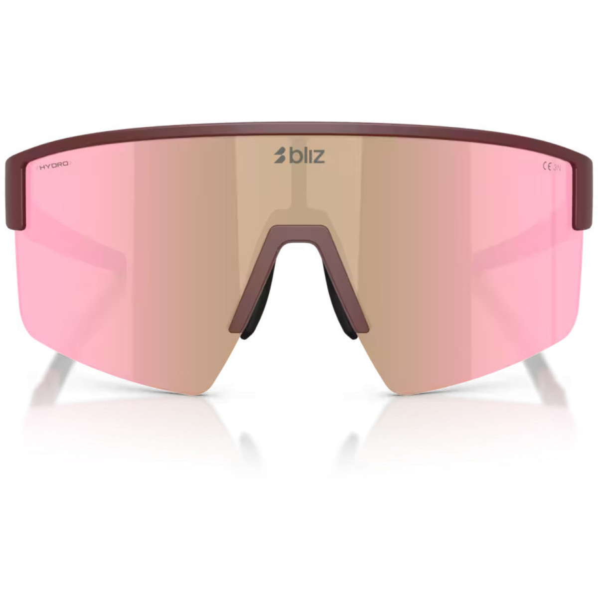 BLIZ P004 Small akiniai | Matte Burgundy - Brown Rose Multicolour