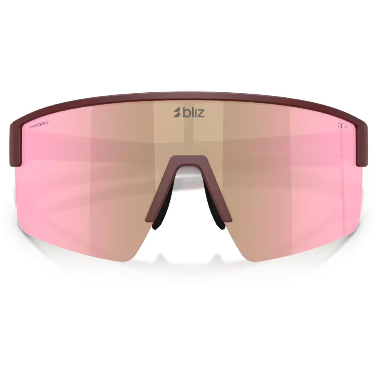 BLIZ P004 Small akiniai | Matte Burgundy - Brown Rose Multicolour