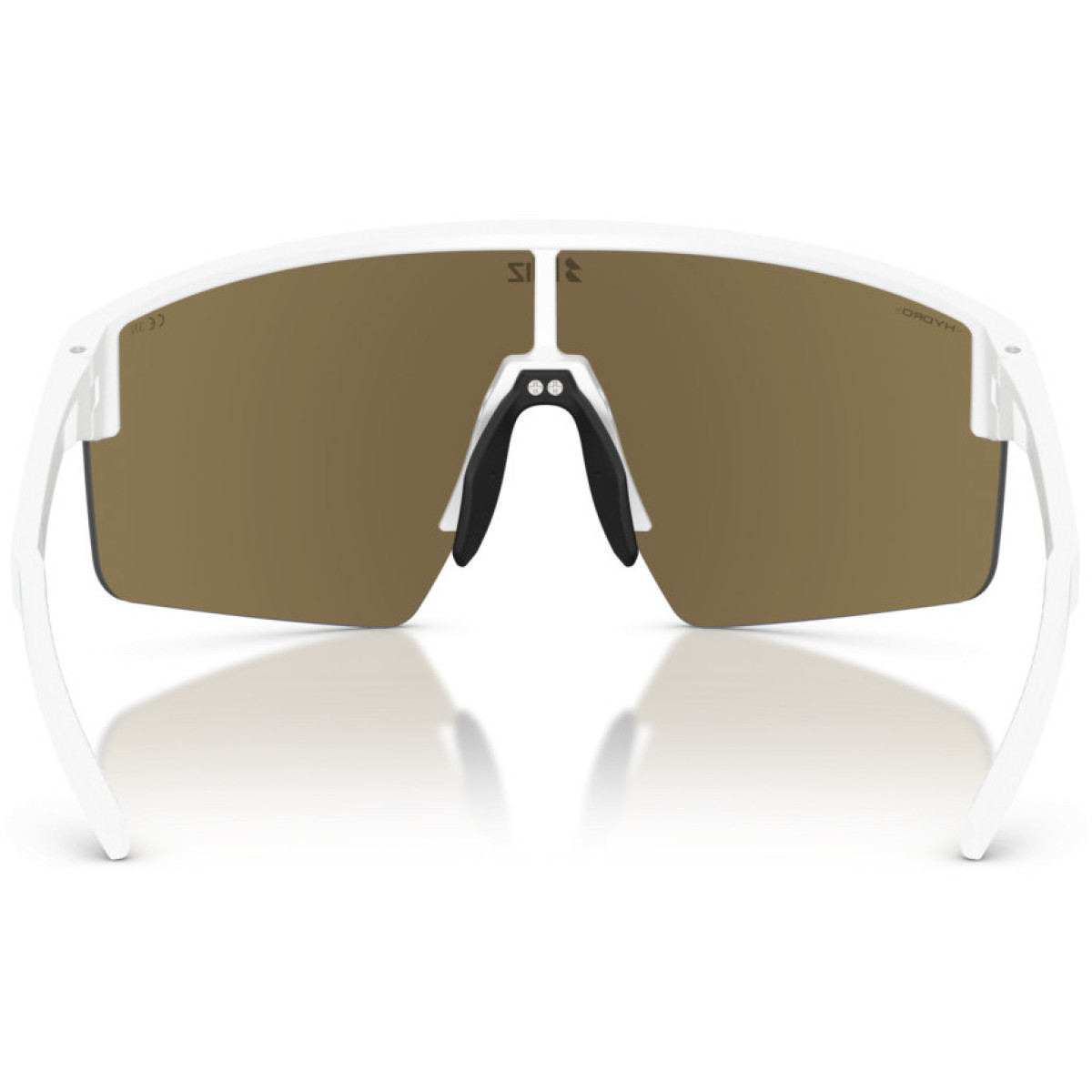 BLIZ P004 Small akiniai | Matte White - Smoke Blue Multicolour