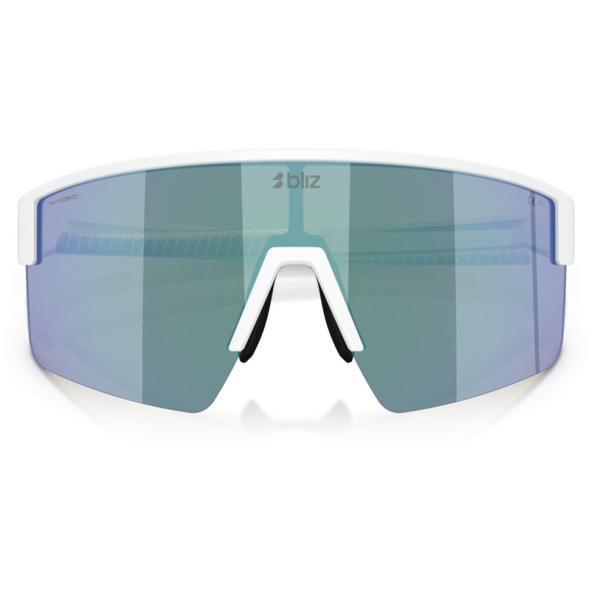 BLIZ P004 Small akiniai | Matte White - Smoke Blue Multicolour
