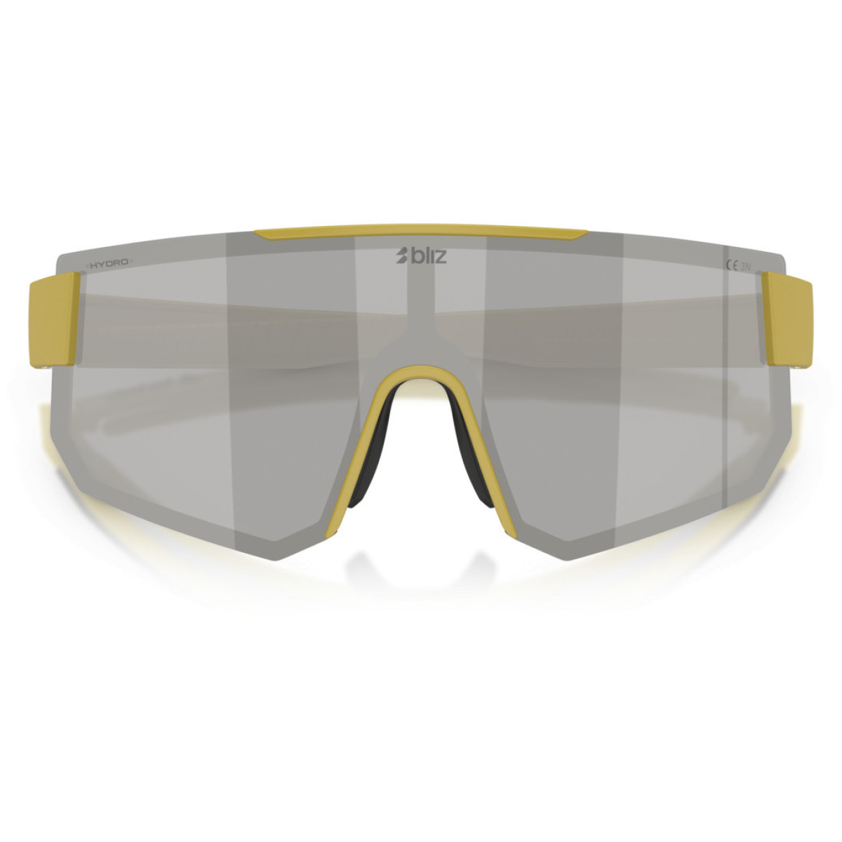 BLIZ P005 akiniai | Matte Amber Green - Smoke Silver Mirror