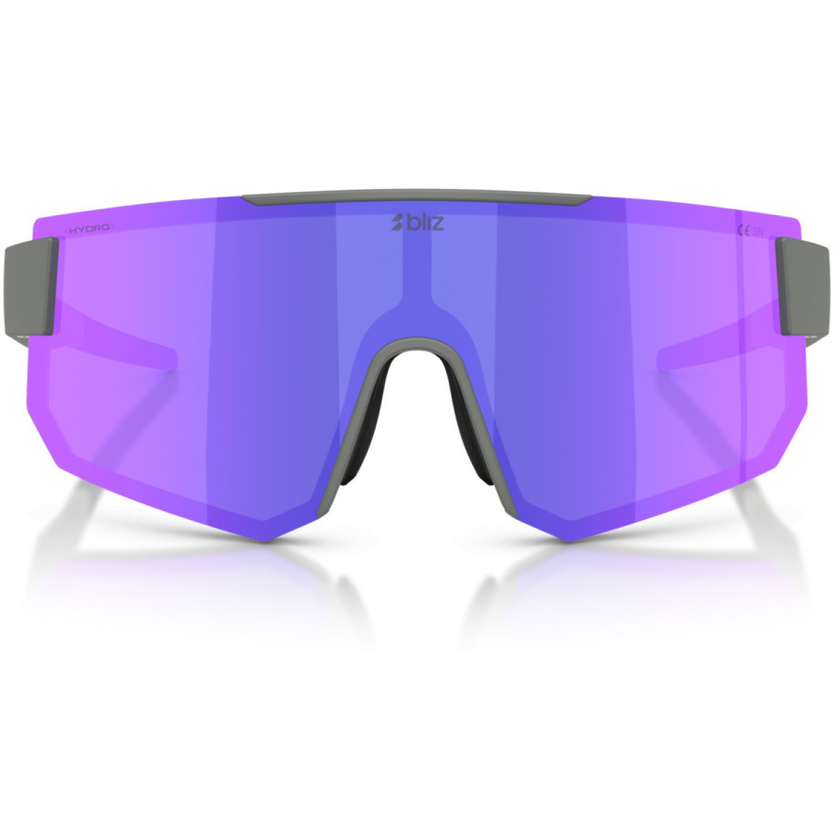 BLIZ P005 akiniai | Matte Grey - Smoke Purple