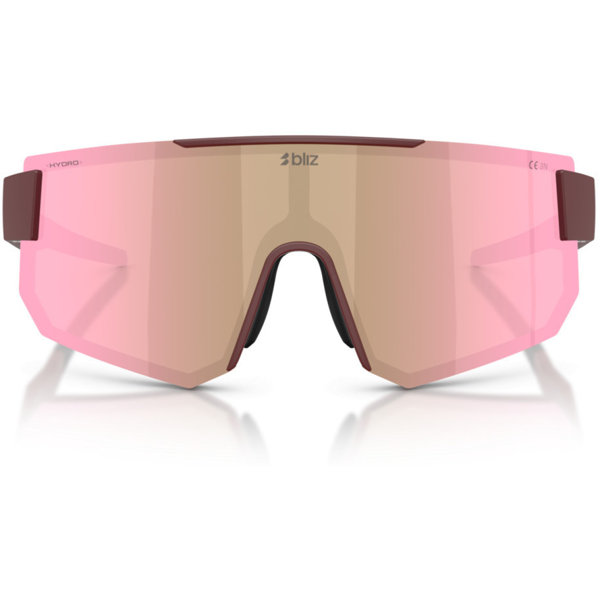BLIZ P005 Small akiniai | Matte Burgundy - Brown Rose Multicolour