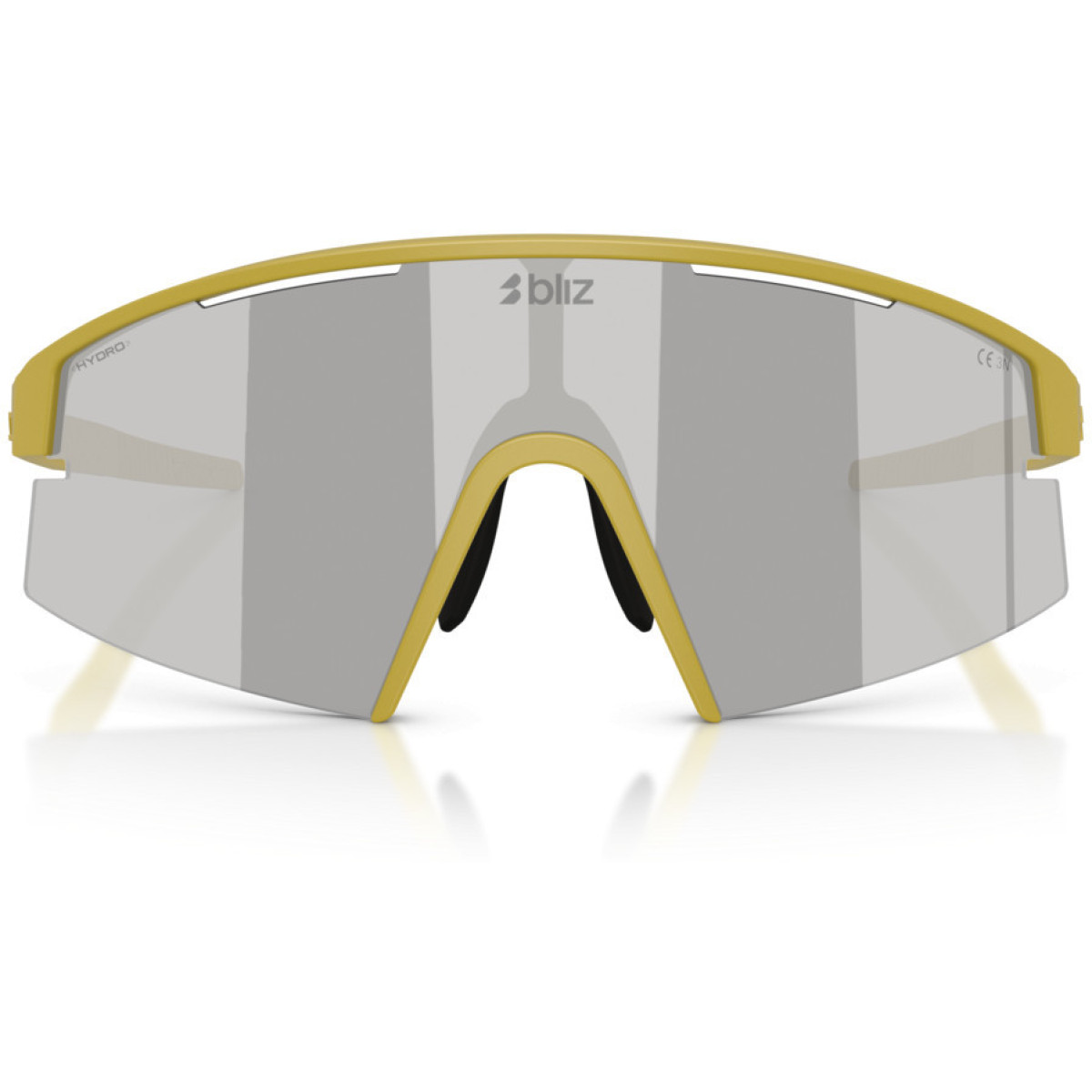 BLIZ P006 akiniai | Matte Amber Green - Smoke Silver Mirror