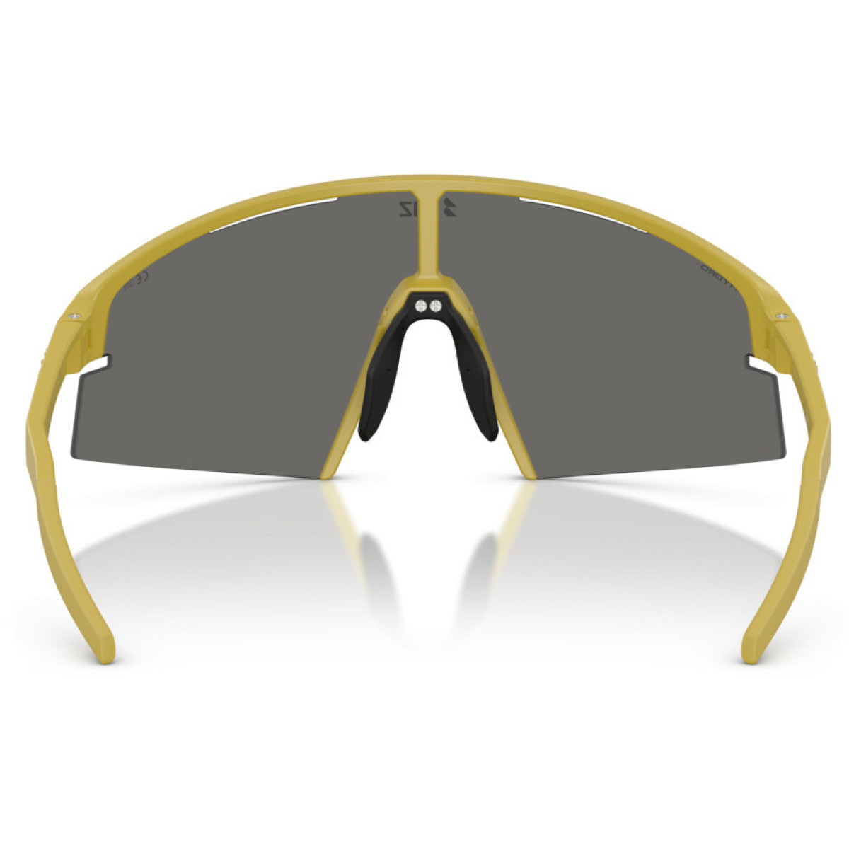 BLIZ P006 akiniai | Matte Amber Green - Smoke Silver Mirror
