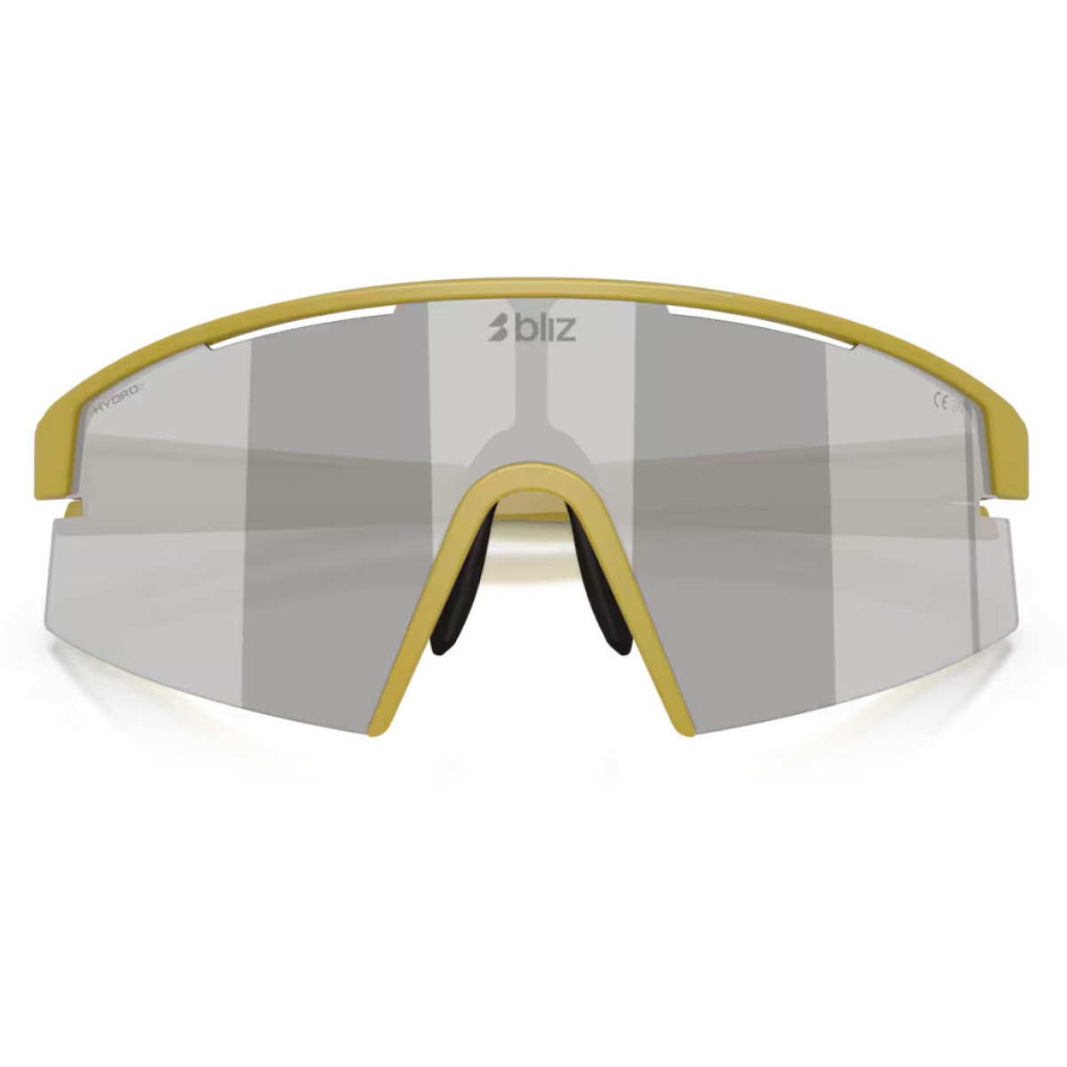BLIZ P006 akiniai | Matte Amber Green - Smoke Silver Mirror