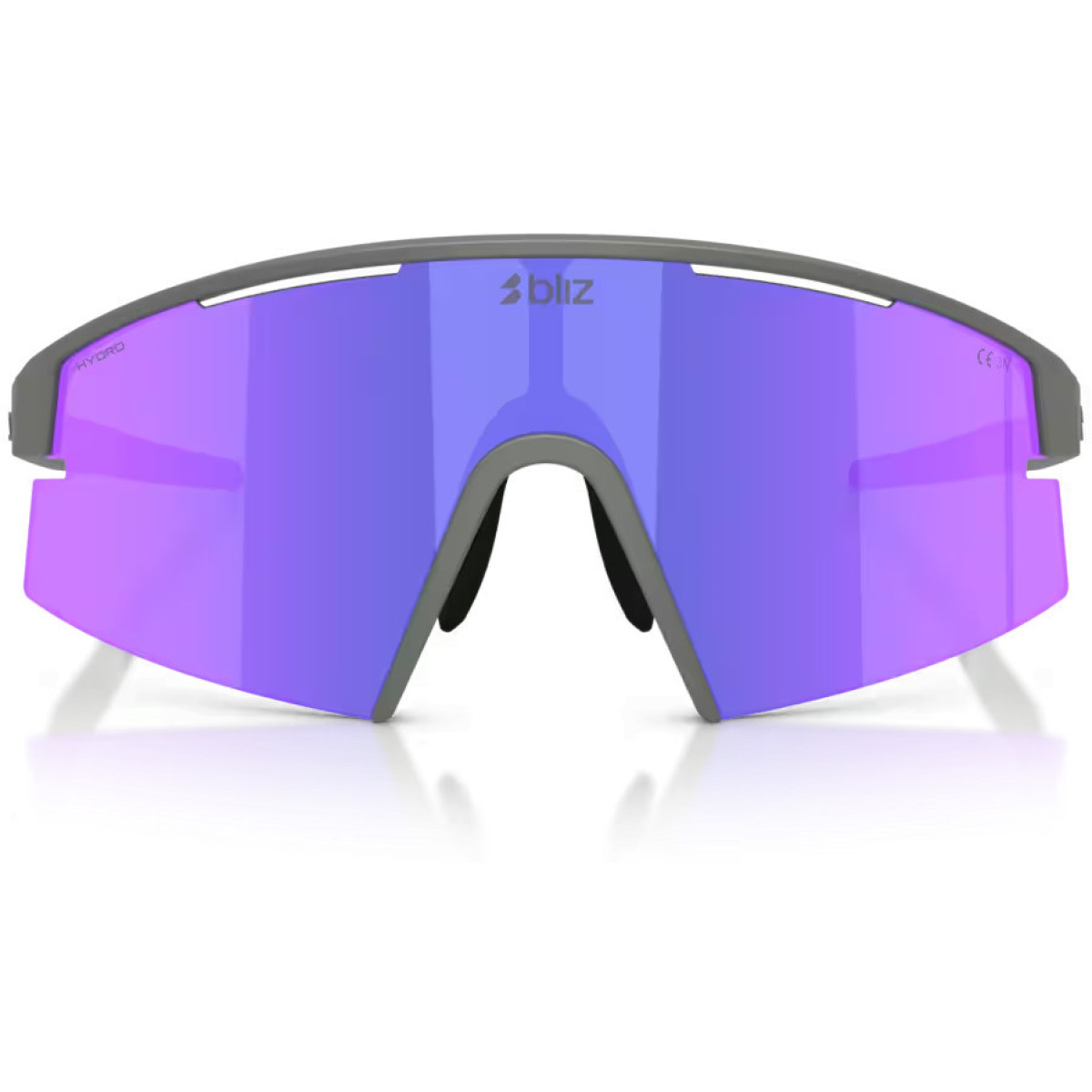 BLIZ P006 akiniai | Matte Grey - Smoke Purple
