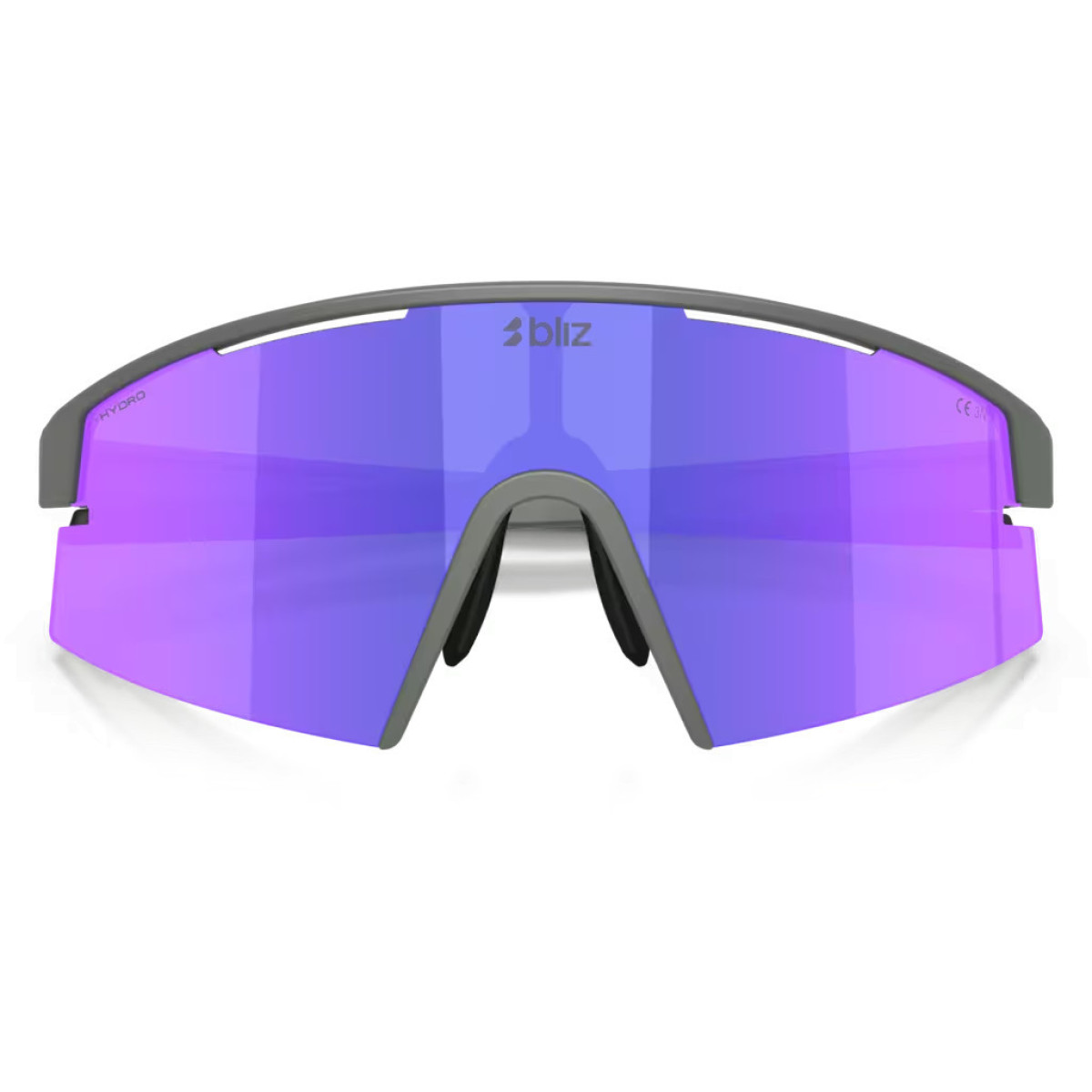 BLIZ P006 akiniai | Matte Grey - Smoke Purple