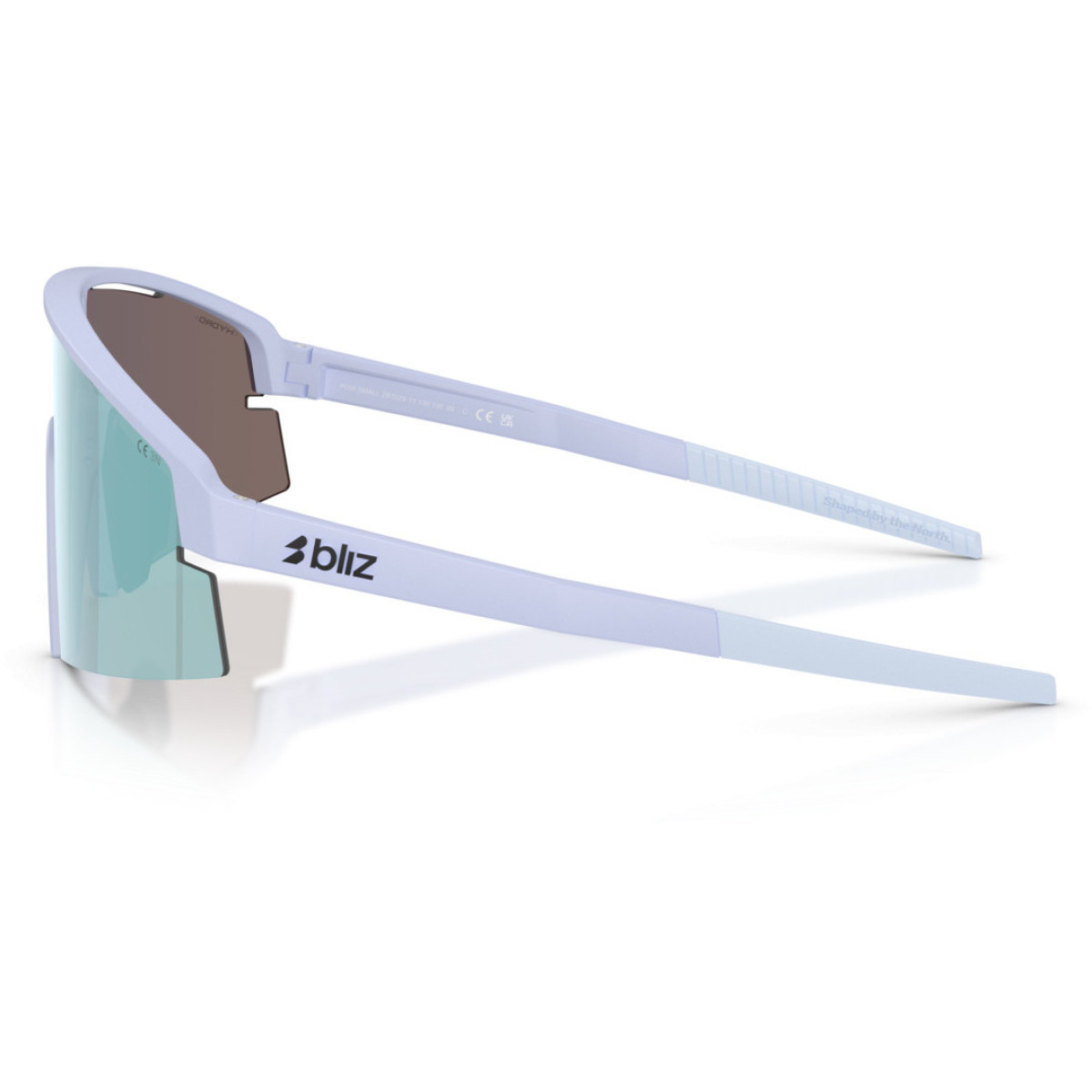 BLIZ P006 Small akiniai | Matte Lavender - Smoke Ice Blue