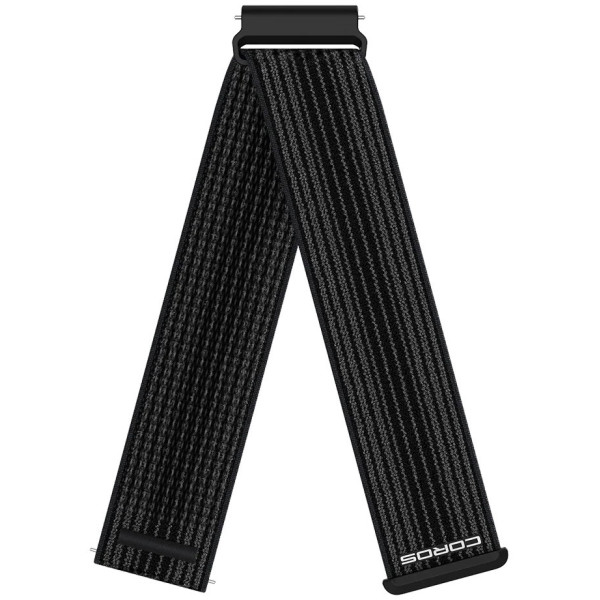 COROS nailoninis dirželis | 22 mm | Striped Black COROS nailoninis dirželis | 22 mm | Striped Black