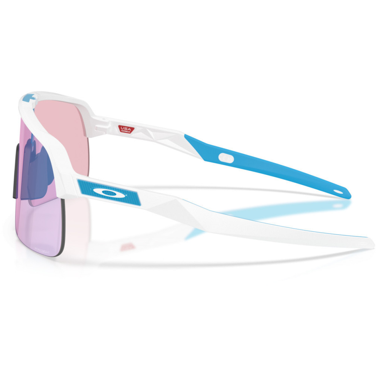 Oakley Sutro Lite akiniai | Photochromic | Matte White - Prizm Transitions Cobalt