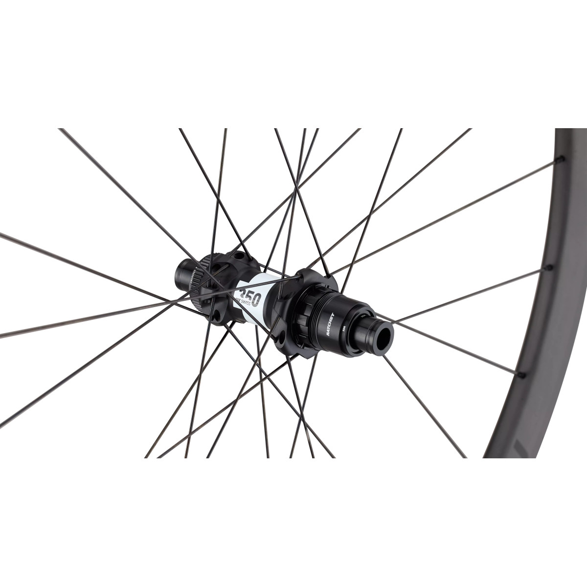 Roval Terra CL III karboninis galinis ratas | Satin Carbon - Gloss Black