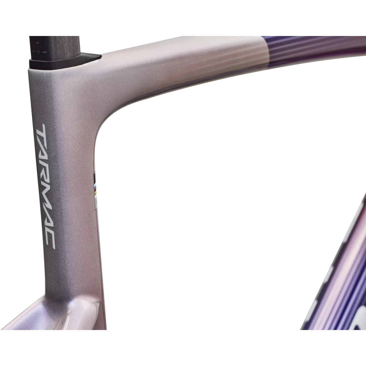 S-Works Tarmac SL9 Frameset | Gloss Dove Grey - Red to Blue Pearl - White Silver Metallic